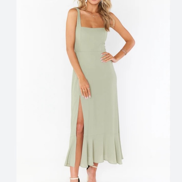 Show Me Your Mumu Dresses & Skirts - Show Me Your Mumu Maxi Dress Size Large Sage Green Feminine Soft